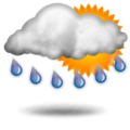 Trvalé zrážky, stále zhoršovanie Forecast icon